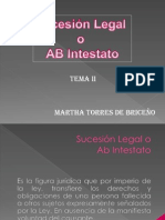 Tema #2. Sucesión Legal o Ab Intestato