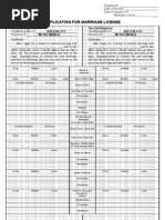 Marriage License