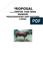 Contoh Proposal Kelompok Tani Sapi