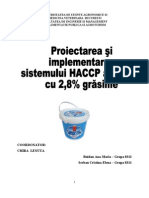 Implementare HACCP La Iaurt 2,8% Grasime