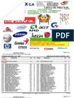 Lista de Precio Micro Max C.A 23 de Enero Del 2013