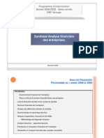 Cours Analyse Financière 2009 & 2010 (1ère Partie) (2ème Année HBFA)