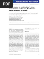 2008 - Benefits of Using The Probiotic EfinolsL During Transportation of Cardinal Tetra Paracheirodon Axelrodi Schultz in The Amazon