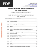 Colorado PUC Docket No. 13R-0009TR With Proposed Rule Changes