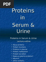 Proteins in Serum & Urine