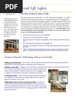 Aerial Lift Safety: Weekly ES&H Toolbox Talk