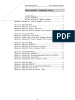 Past Exam Questions Project Management