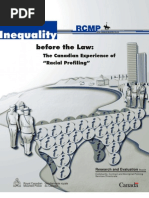 Inequality Before The Law The Canadian Experience of Racial Profiling