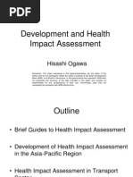 PRESENTATION: Development and Health Impact Assessment