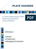 Workplace Hazards: Dr. Ardini S Raksanagara, dr.,MPH. Public Health Department Faculty of Medicine