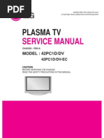 LG 42PC1D Service Manual