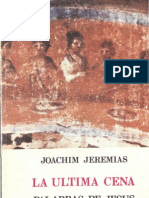 Joachim Jeremias - La Ultima Cena