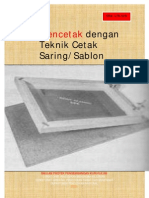 Mencetak Dengan Teknik Cetak Saring Sablon