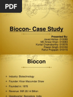 Biocon Case Study