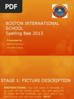 SPELLING BEE Presentation