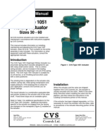 CVS Type 1051 Rotary Actuator: Instruction Manual