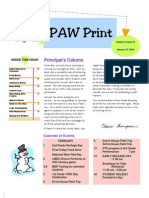 Paw Print January 31