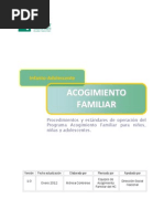 Familia de Acogida Protocolos y Flujorama