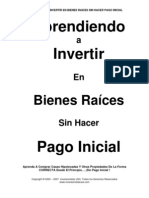 2 Invertir en Bienes Raices Sin Hacer Pago Inicial