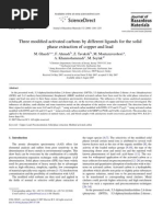 Three Modified Activated Carbons by Different Ligands For The Solid