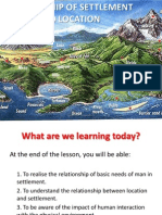 Relationship of Settlement and Location