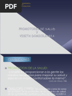 Promotores de Salud y Visita Domiciliaria