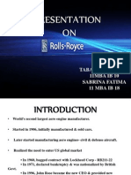 Presentation On Rolls Royce