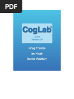 CogLab Student Manual