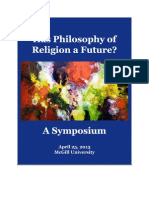 Symposium: Has Philosophy of Religion A Future?