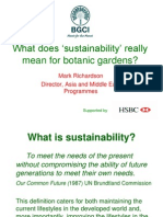 What Does Sustainability' Really Mean For Botanic Gardens?: Mark Richardson Director, Asia and Middle East Programmes