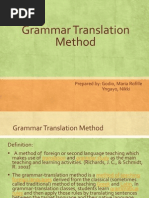 Grammar Translation Method