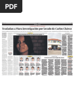 Trasladan A Piura Investigación Por Lavado de Activos de Carlos Chávez