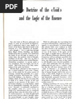 Massimo Scaligero - The Doctrine of The 'Void' and The Logic of The Essence