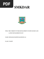 Smkdar: Title: The Current Future Development of Open Source and Latest Development in Ict