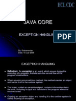 Java Core: Exception Handling