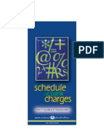 Schedule of Charges