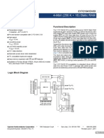 4-Mbit (256 K × 16) Static RAM: Features Functional Description