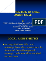 Lecture05c. (Note ) Classification of Oral Anesthesia