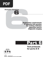 Radiation Guideline: Test Protocols For Parts 2-5