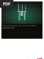 Outdoor Live Tank SF6 Circuit Breaker Type EDF SK