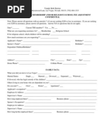 Fee Adjustment Form