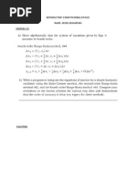 Introductory Computational Physics Name: Arooj Mukarram Exercise 2.5