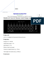 Reinforced Concrete Masonry Lintel Design Example