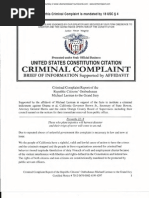 CA Criminal Complaint Report Submitted To Grand Jury Regarding Obama Identity Fraud - 2/8/2013