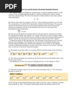 First Order Rate Laws and The Kinetics Mechanism Simulation Program