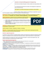 Chapter 1: Introduction To Industrial Management & Engineering