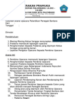 Susunan Acara Pelantikan