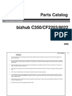 Parts Manual Bizhub C35