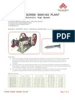 Automatic Wood Screw Making Plant