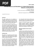 Simulation Hybrid Cooling System